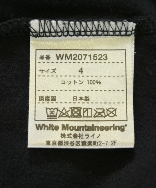 White Mountaineering（ホワイトマウンテニアリング）Tシャツ・カットソー 黒 サイズ:4(XXL位) メンズ/2200720532012