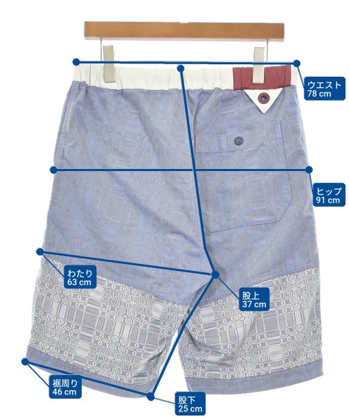 White Mountaineering（ホワイトマウンテニアリング）ショートパンツ 青 サイズ:2(L位) メンズ/2200721164106