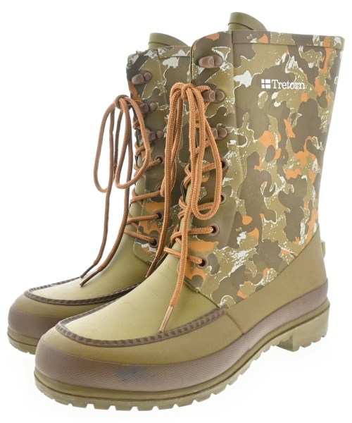 White Mountaineering(ホワイトマウンテニアリング)レインシューズ カーキ サイズ:EU41(26cm位)/2200686635048