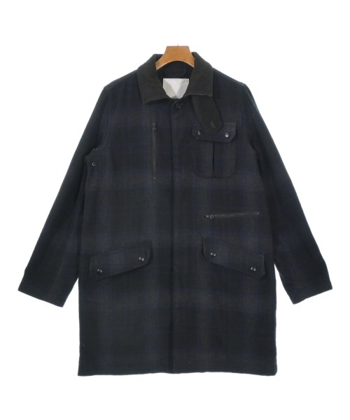 White Mountaineering(ホワイトマウンテニアリング)ステンカラーコート 黒 サイズ:2(L位)/2200681708044