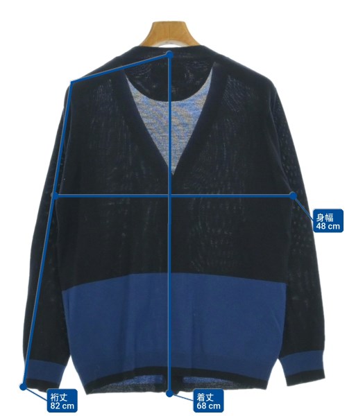 White Mountaineering（ホワイトマウンテニアリング）カーディガン 紺 サイズ:2(L位) メンズ/2200691416427
