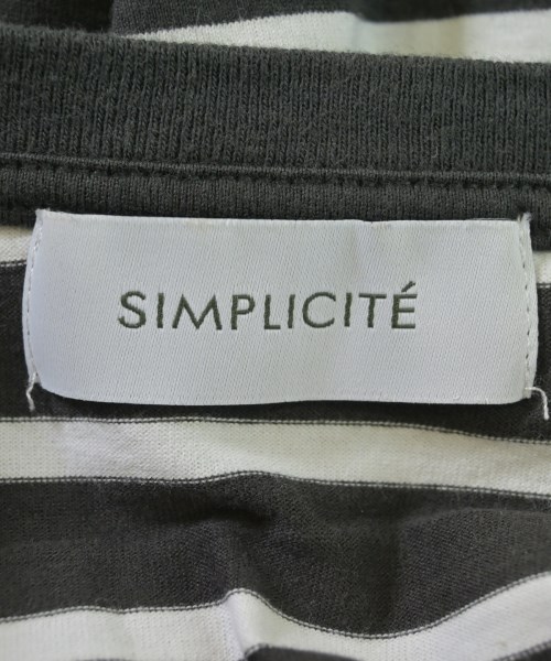 Simplicite（シンプリシテ）Tシャツ・カットソー グレー サイズ:F レディース/2200629343054