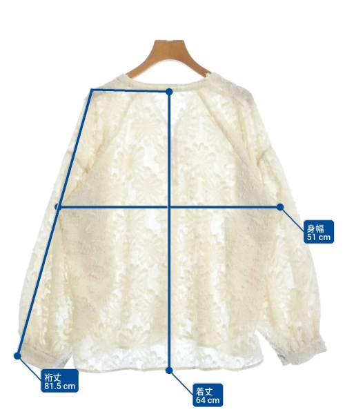 Simplicite（シンプリシテ）ブラウス 白 サイズ:F レディース/2200631253020