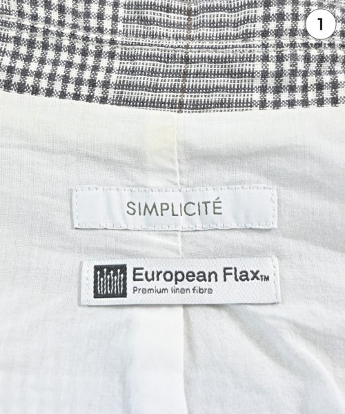 Simplicite（シンプリシテ）カジュアルジャケット 黒 サイズ:F レディース/2200622615103