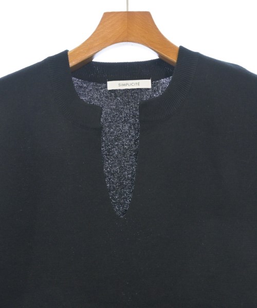 Simplicite（シンプリシテ）ベスト/ノースリーブ 黒 サイズ:F レディース/2200621843064