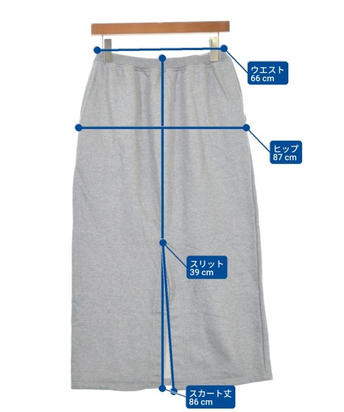 Simplicite（シンプリシテ）ロング・マキシ丈スカート グレー サイズ:-(S位) レディース/2200614759303