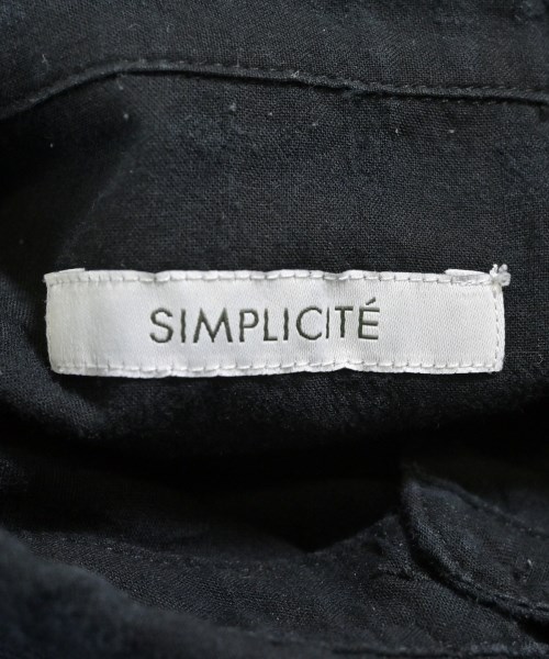 Simplicite（シンプリシテ）カジュアルシャツ 黒 サイズ:F レディース/2200623636251