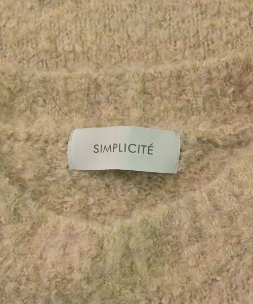 Simplicite（シンプリシテ）ニット・セーター ベージュ サイズ:F レディース/2200618654017