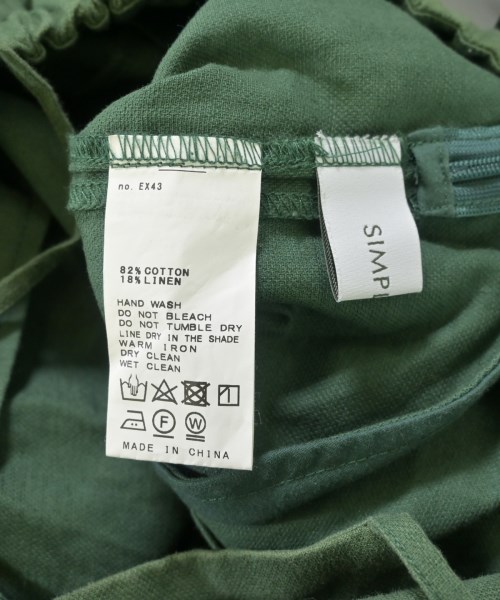 Simplicite（シンプリシテ）オールインワン/サロペット 緑 サイズ:-(M位) レディース/2200623367261