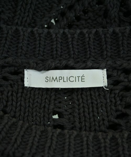 Simplicite（シンプリシテ）ニット・セーター 黒 サイズ:F レディース/2200634119033