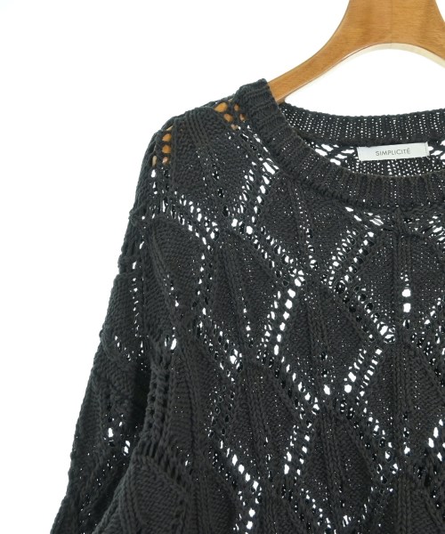Simplicite（シンプリシテ）ニット・セーター 黒 サイズ:F レディース/2200634119033