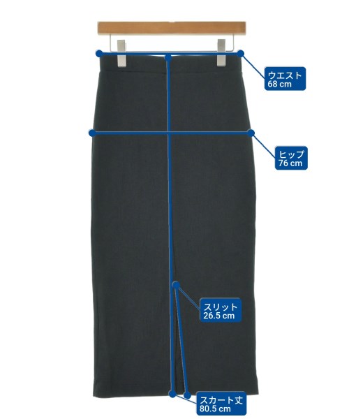 Simplicite（シンプリシテ）ロング・マキシ丈スカート 黒 サイズ:-(M位) レディース/2200628777119