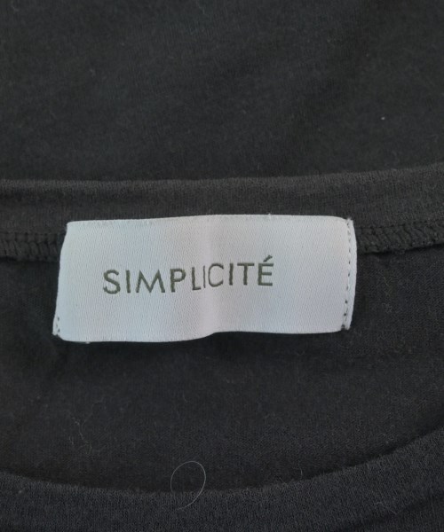 Simplicite（シンプリシテ）Tシャツ・カットソー 黒 サイズ:F レディース/2200628414175