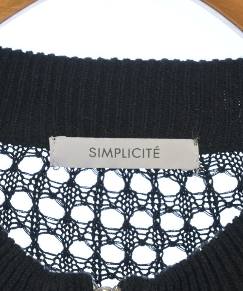 Simplicite（シンプリシテ）カーディガン 黒 サイズ:F レディース/2200629422100