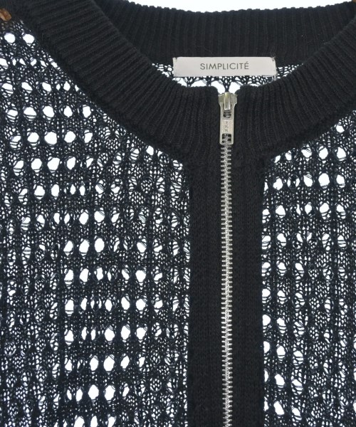 Simplicite（シンプリシテ）カーディガン 黒 サイズ:F レディース/2200629422100