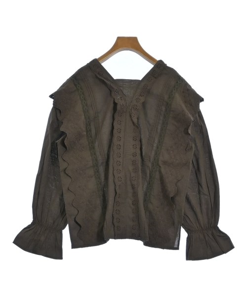 Simplicite（シンプリシテ）ブラウス 茶 サイズ:F レディース/2200634999093