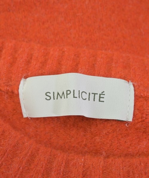 Simplicite（シンプリシテ）ニット・セーター オレンジ サイズ:F レディース/2200622793030