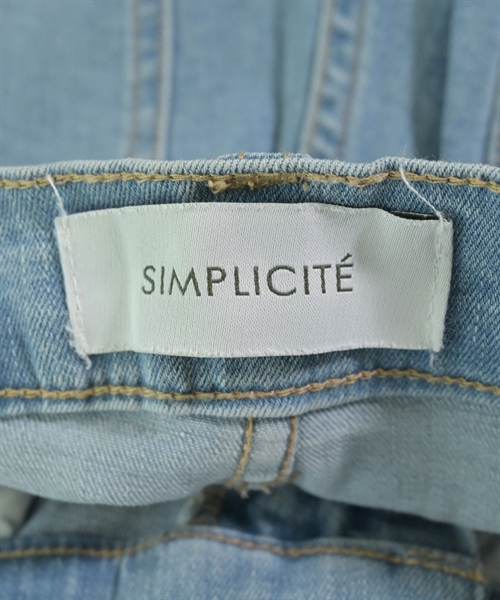 Simplicite（シンプリシテ）デニムパンツ 青 サイズ:S レディース/2200615655147