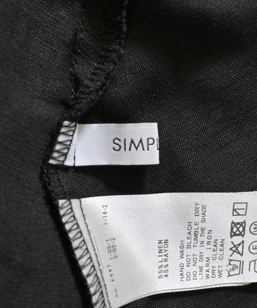 Simplicite（シンプリシテ）ワンピース 黒 サイズ:S レディース/2200627409011