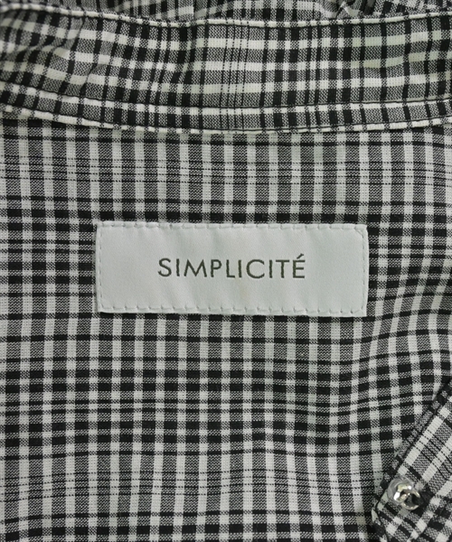Simplicite（シンプリシテ）カジュアルシャツ 黒 サイズ:F レディース/2200615316147