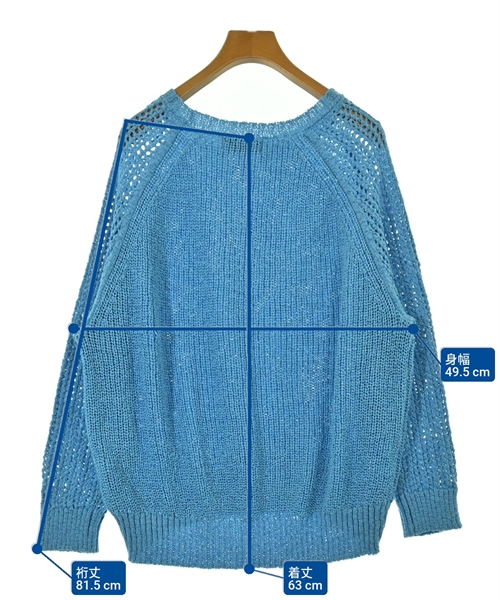 Simplicite（シンプリシテ）ニット・セーター 青 サイズ:F レディース/2200615316208