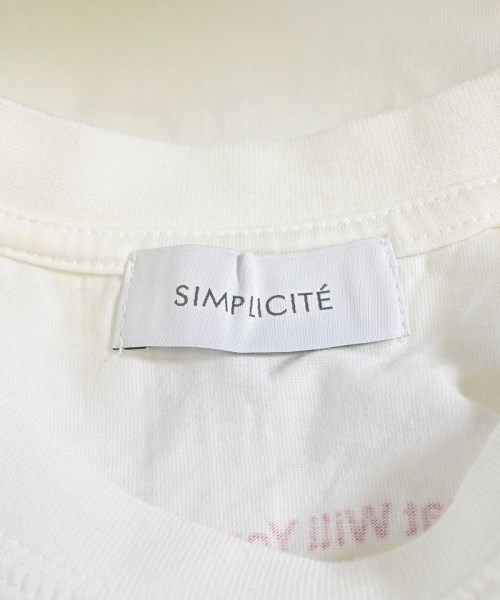 Simplicite（シンプリシテ）Tシャツ・カットソー 白 サイズ:F レディース/2200624877042