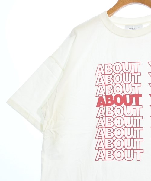 Simplicite（シンプリシテ）Tシャツ・カットソー 白 サイズ:F レディース/2200624877042