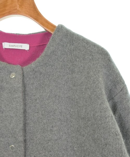 Simplicite（シンプリシテ）カーディガン グレー サイズ:-(M位) レディース/2200616848067