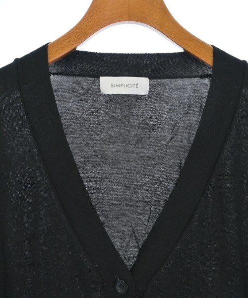 Simplicite（シンプリシテ）カーディガン 黒 サイズ:F レディース/2200630461112