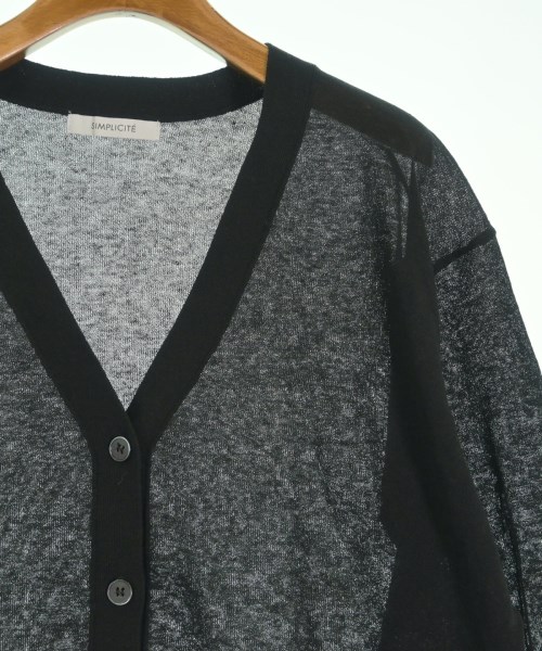 Simplicite（シンプリシテ）カーディガン 黒 サイズ:F レディース/2200631349075