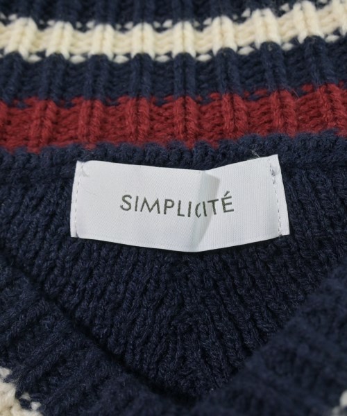 Simplicite（シンプリシテ）ニット・セーター 紺 サイズ:F レディース/2200620198011