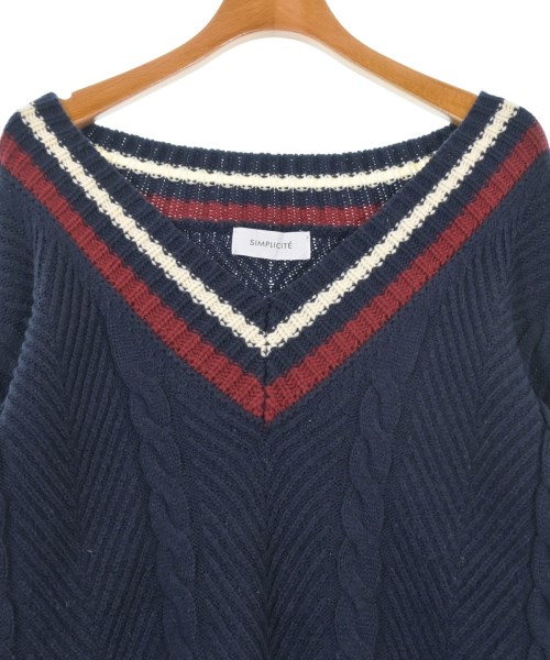Simplicite（シンプリシテ）ニット・セーター 紺 サイズ:F レディース/2200620198011