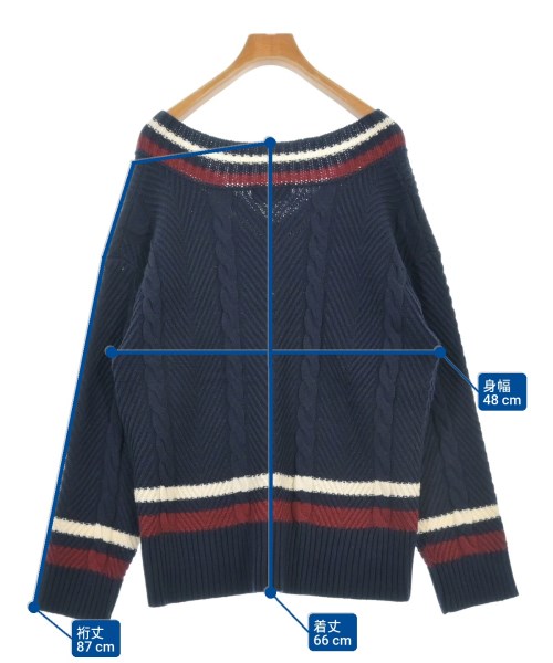 Simplicite（シンプリシテ）ニット・セーター 紺 サイズ:F レディース/2200620198011