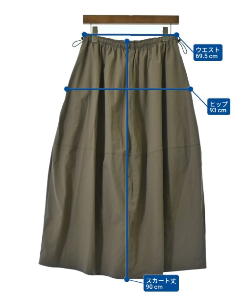 Simplicite（シンプリシテ）ロング・マキシ丈スカート カーキ サイズ:-(S位) レディース/2200618691074