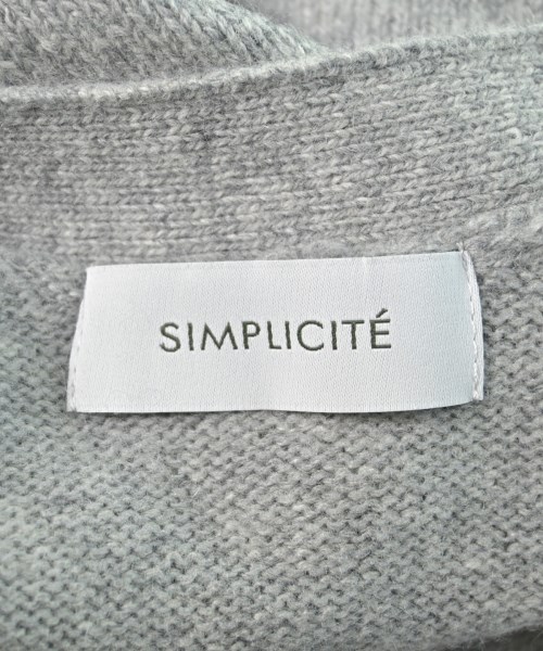 Simplicite（シンプリシテ）カーディガン グレー サイズ:F レディース/2200619098117