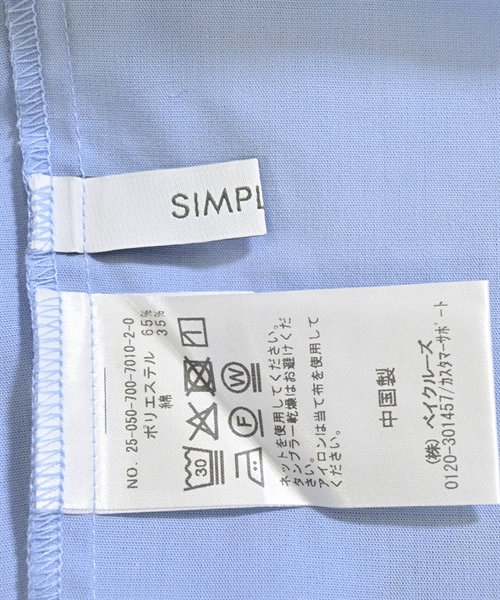 Simplicite（シンプリシテ）ブラウス 青 サイズ:F レディース/2200609103043