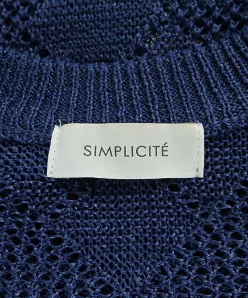 Simplicite（シンプリシテ）カーディガン 青 サイズ:F レディース/2200613257077