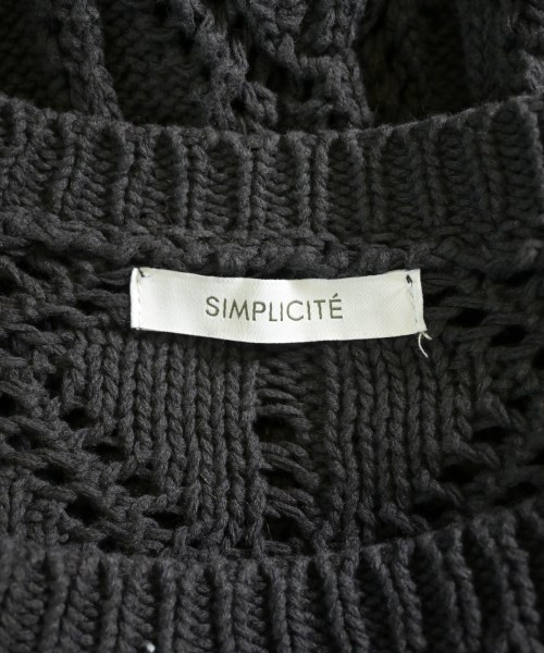 Simplicite（シンプリシテ）ニット・セーター 黒 サイズ:F レディース/2200616529072