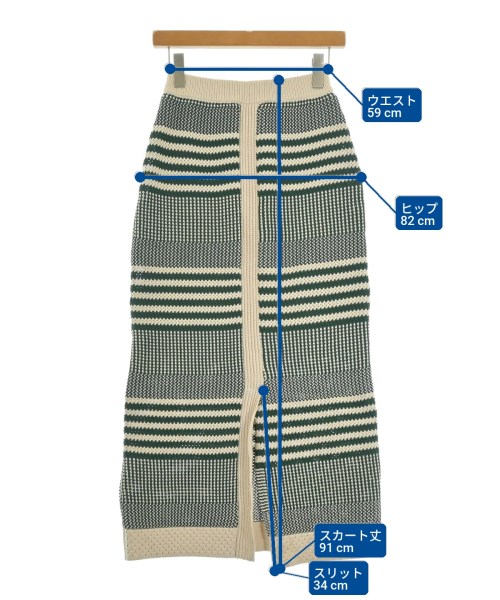 Simplicite（シンプリシテ）ロング・マキシ丈スカート 緑 サイズ:F レディース/2200618116041