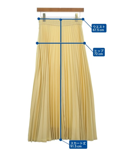 Simplicite（シンプリシテ）ロング・マキシ丈スカート 黄 サイズ:-(M位) レディース/2200618627028
