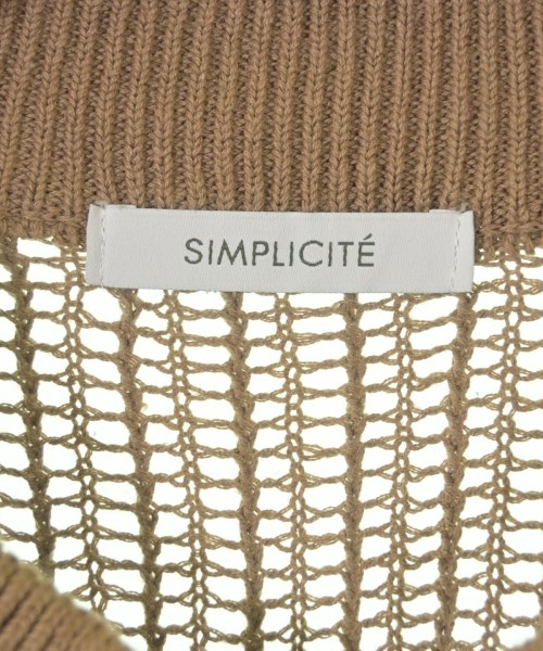 Simplicite（シンプリシテ）カーディガン 茶 サイズ:F レディース/2200619025021