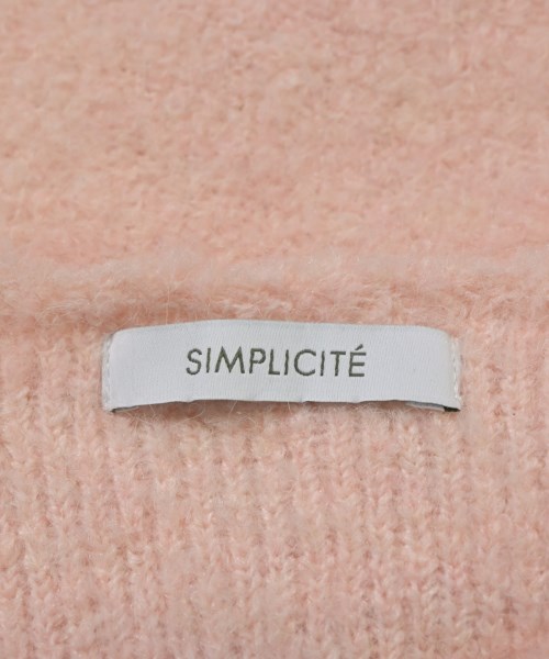 Simplicite（シンプリシテ）ニット・セーター ピンク サイズ:F レディース/2200670037025