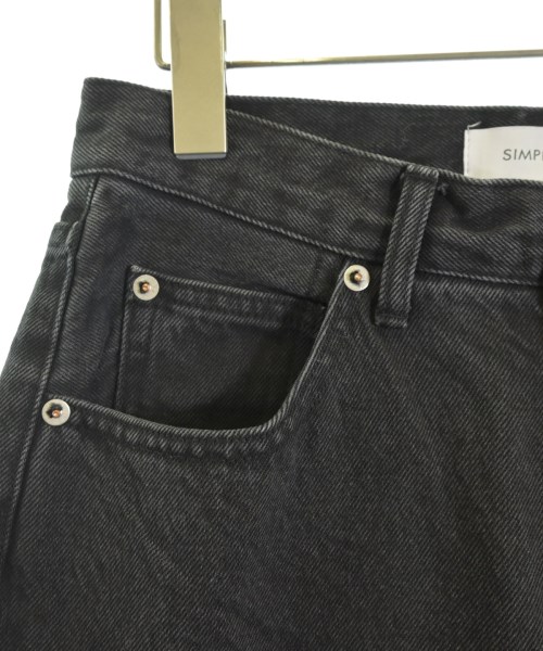 Simplicite（シンプリシテ）デニムパンツ 黒 サイズ:M レディース/2200670564262