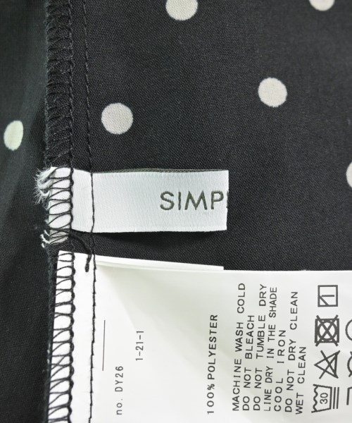 Simplicite（シンプリシテ）カジュアルシャツ 黒 サイズ:F レディース/2200670644100
