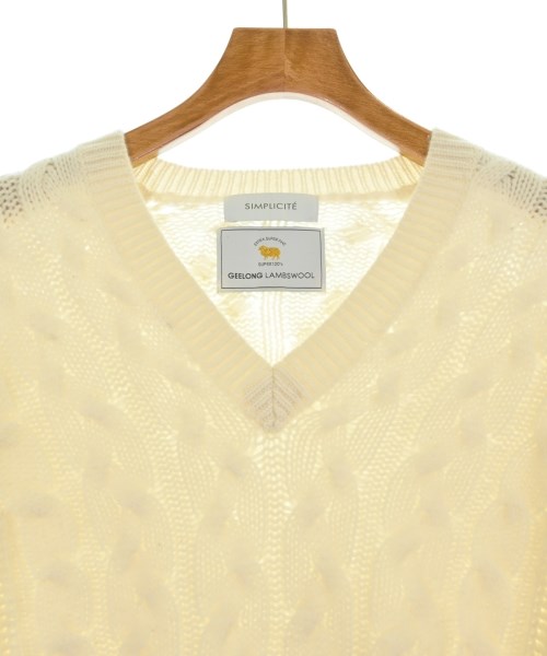 Simplicite（シンプリシテ）ニット・セーター 白 サイズ:F レディース/2200667213142