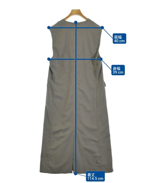 Simplicite（シンプリシテ）ワンピース グレー サイズ:-(L位) レディース/2200671340032