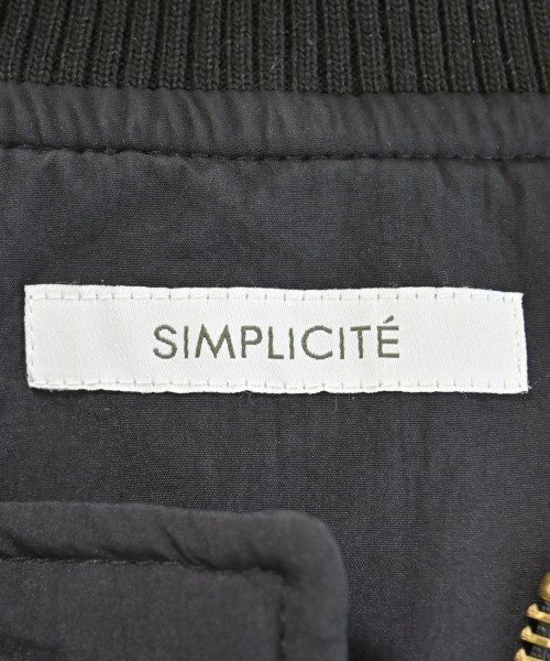 Simplicite（シンプリシテ）ブルゾン 黒 サイズ:F レディース/2200672689017
