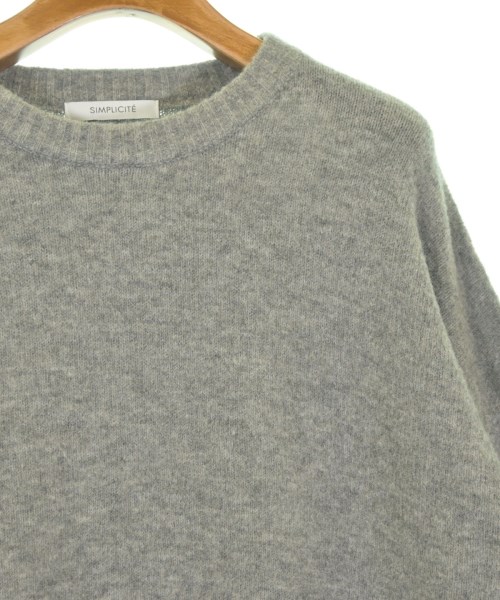 Simplicite（シンプリシテ）ニット・セーター グレー サイズ:F レディース/2200672689048