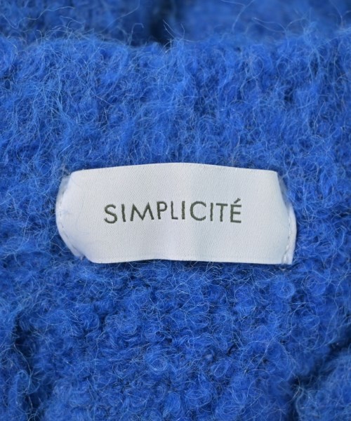 Simplicite（シンプリシテ）カーディガン 青 サイズ:F レディース/2200672424021