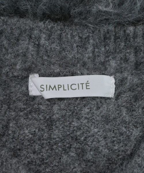 Simplicite（シンプリシテ）カーディガン グレー サイズ:F レディース/2200672424045